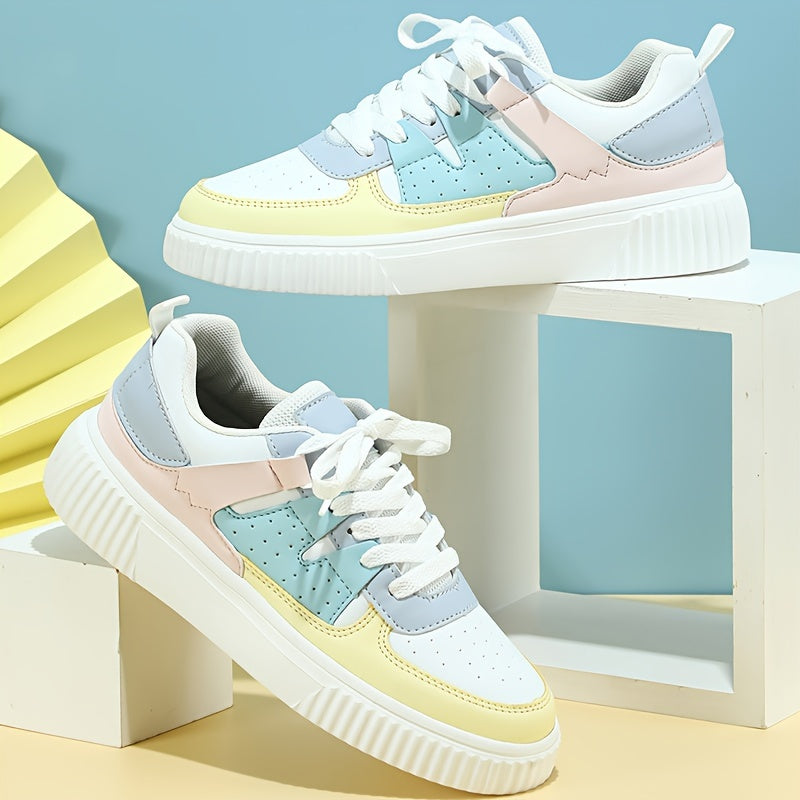 Peggy – Lace-Up Flatform Trainers