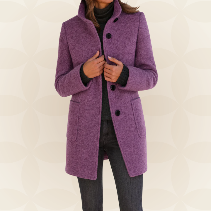Eithne – Tailored High-Collar Coat