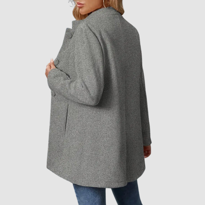 Annette – Timeless Elegant Stand Collar Coat