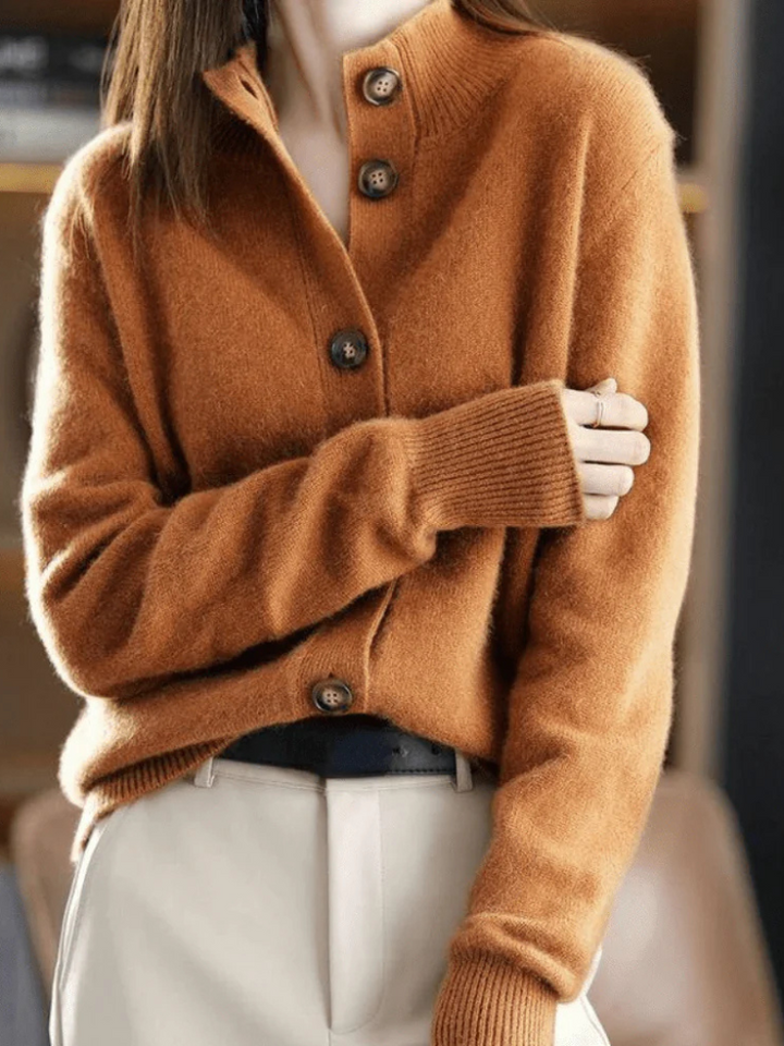 Nancy – Button-Front Knit Cardigan