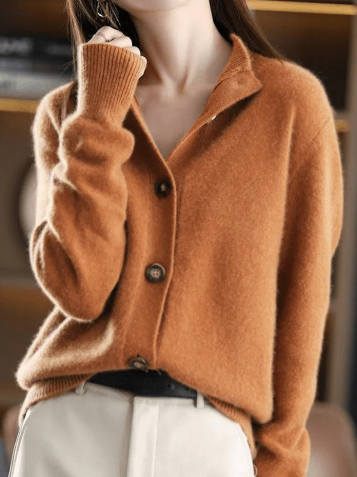 Nancy – Button-Front Knit Cardigan