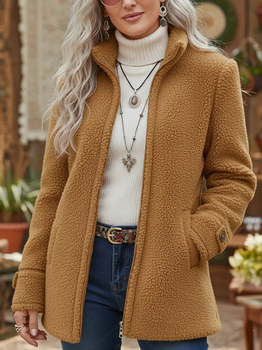 Nesta – Cosy Sherpa Full Zip Jacket