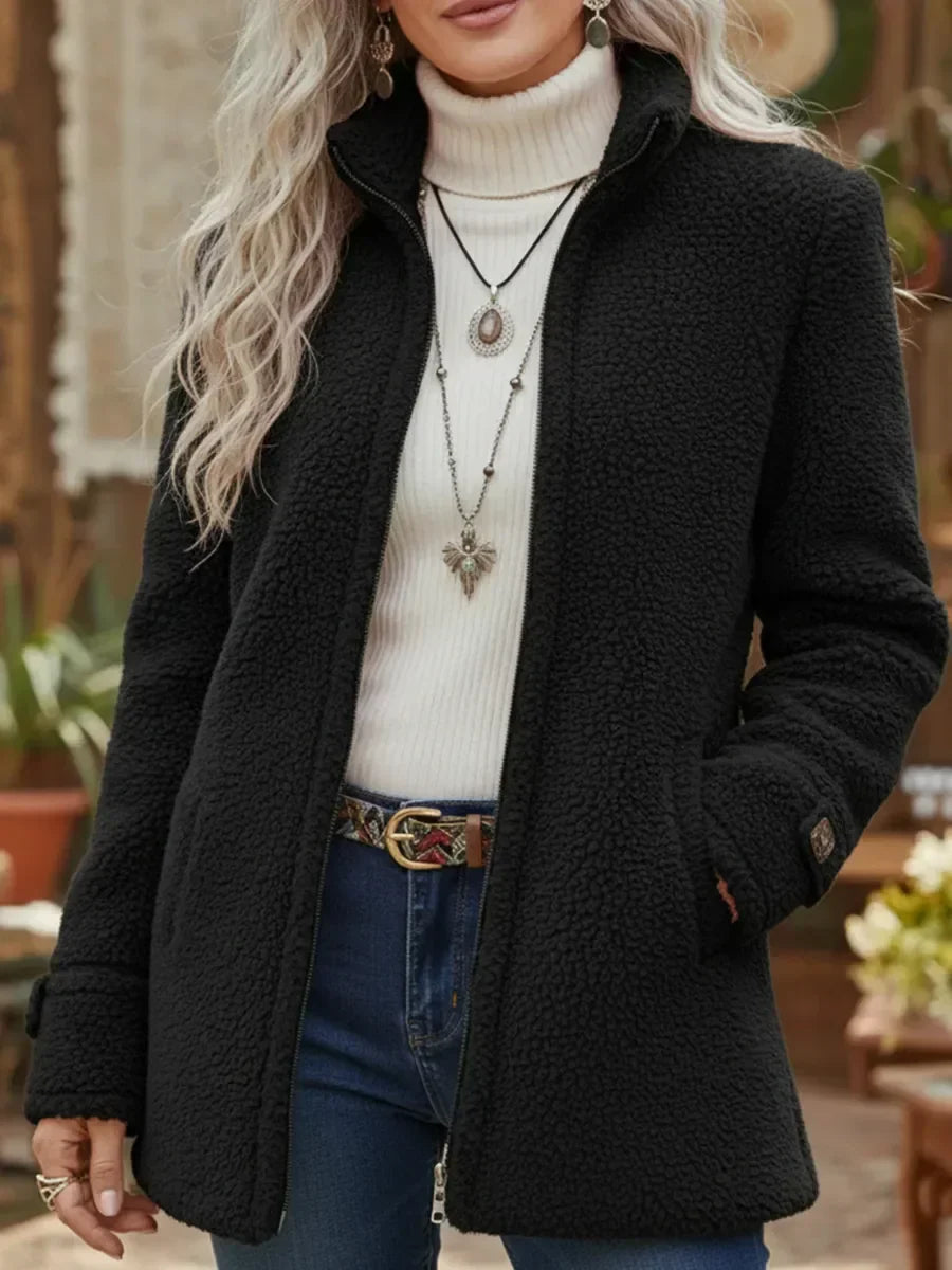 Nesta – Cosy Sherpa Full Zip Jacket