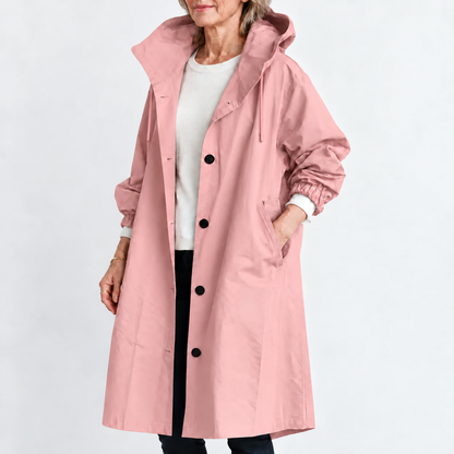 Eileen – Hooded Longline Trench Coat