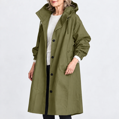 Eileen – Hooded Longline Trench Coat