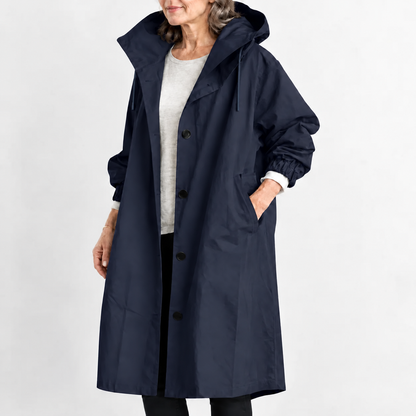 Eileen – Hooded Longline Trench Coat