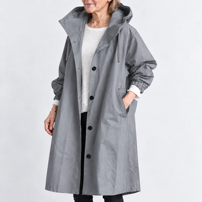 Eileen – Hooded Longline Trench Coat