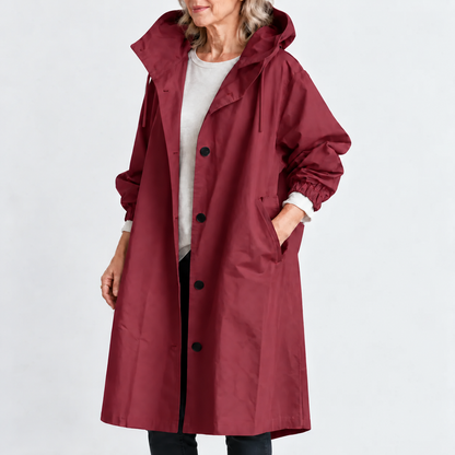 Eileen – Hooded Longline Trench Coat