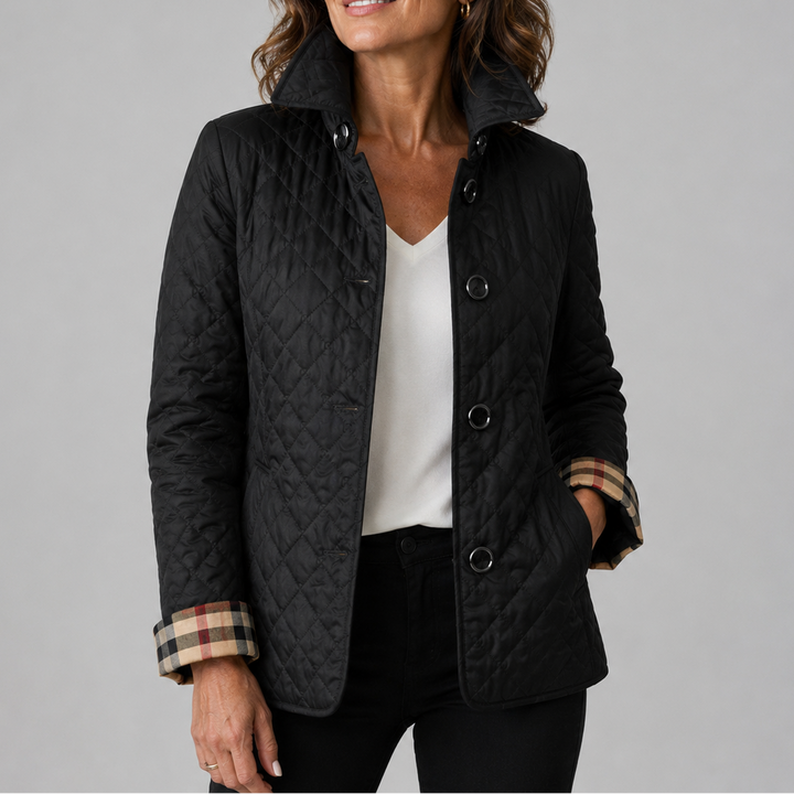 Alison – Lightweight Quilted Button Jacket