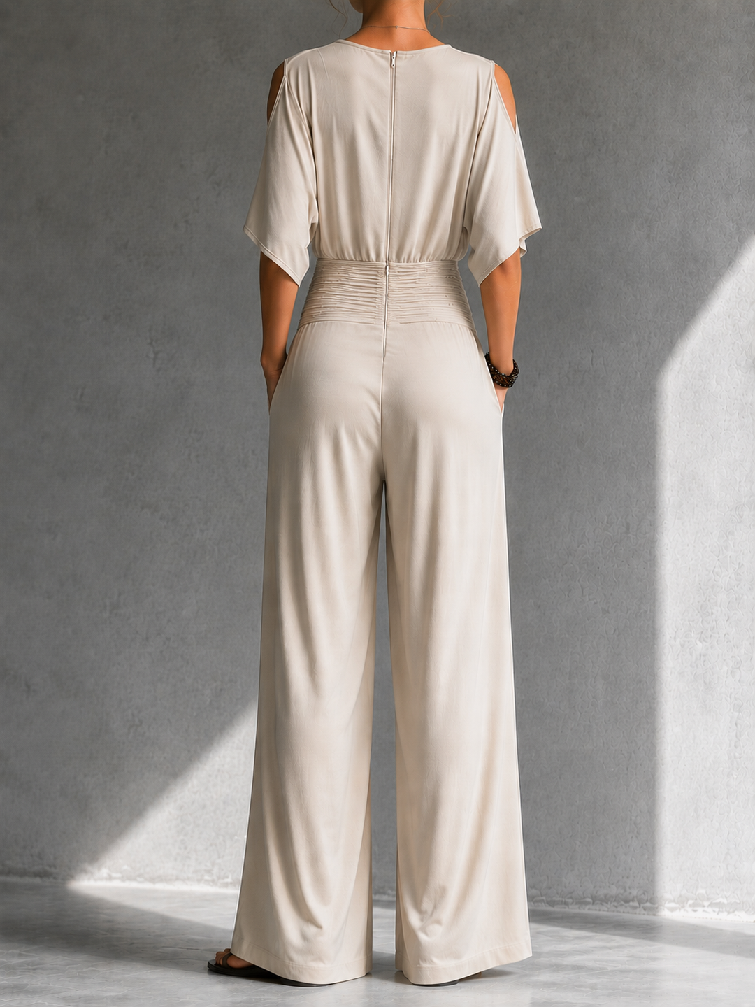 Dorothy – Wide-Leg Wrap-Front Jumpsuit