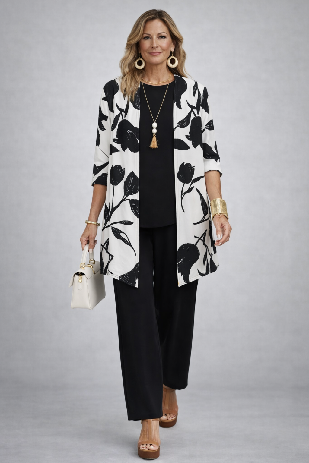 Mhairi – Floral Print Three-Piece Set