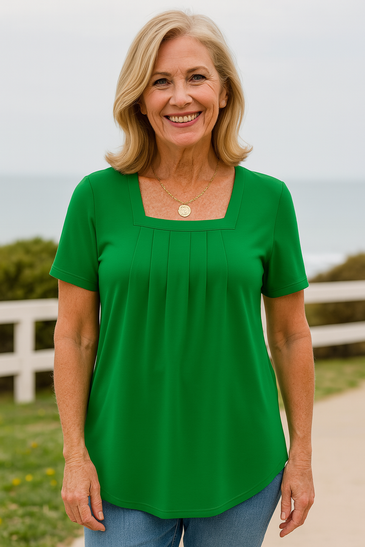 Kerry | Pleated Comfort Top - Everyday Confidence