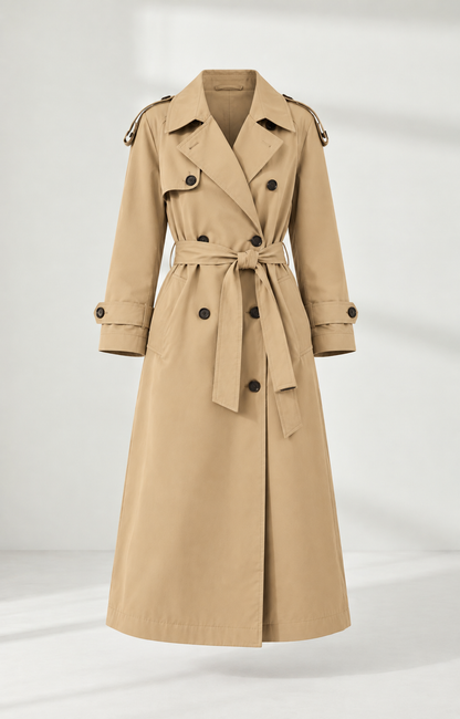 Sonia – Classic Double-Breasted Trench Coat