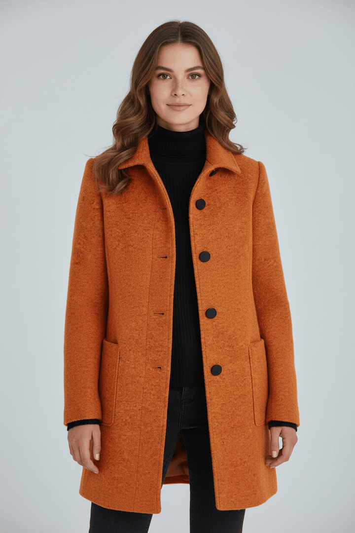 Marianne – Tailored Button-Up Overcoat