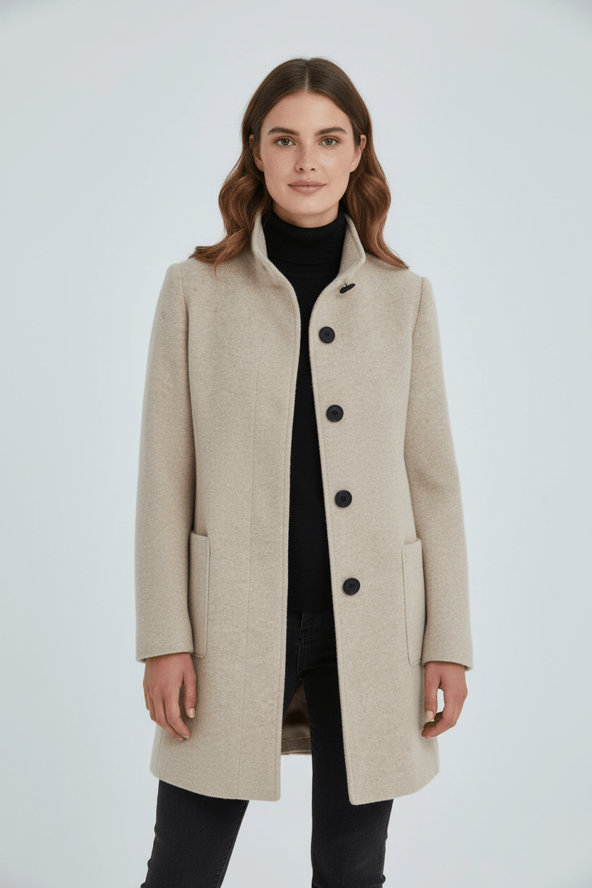 Marianne – Tailored Button-Up Overcoat