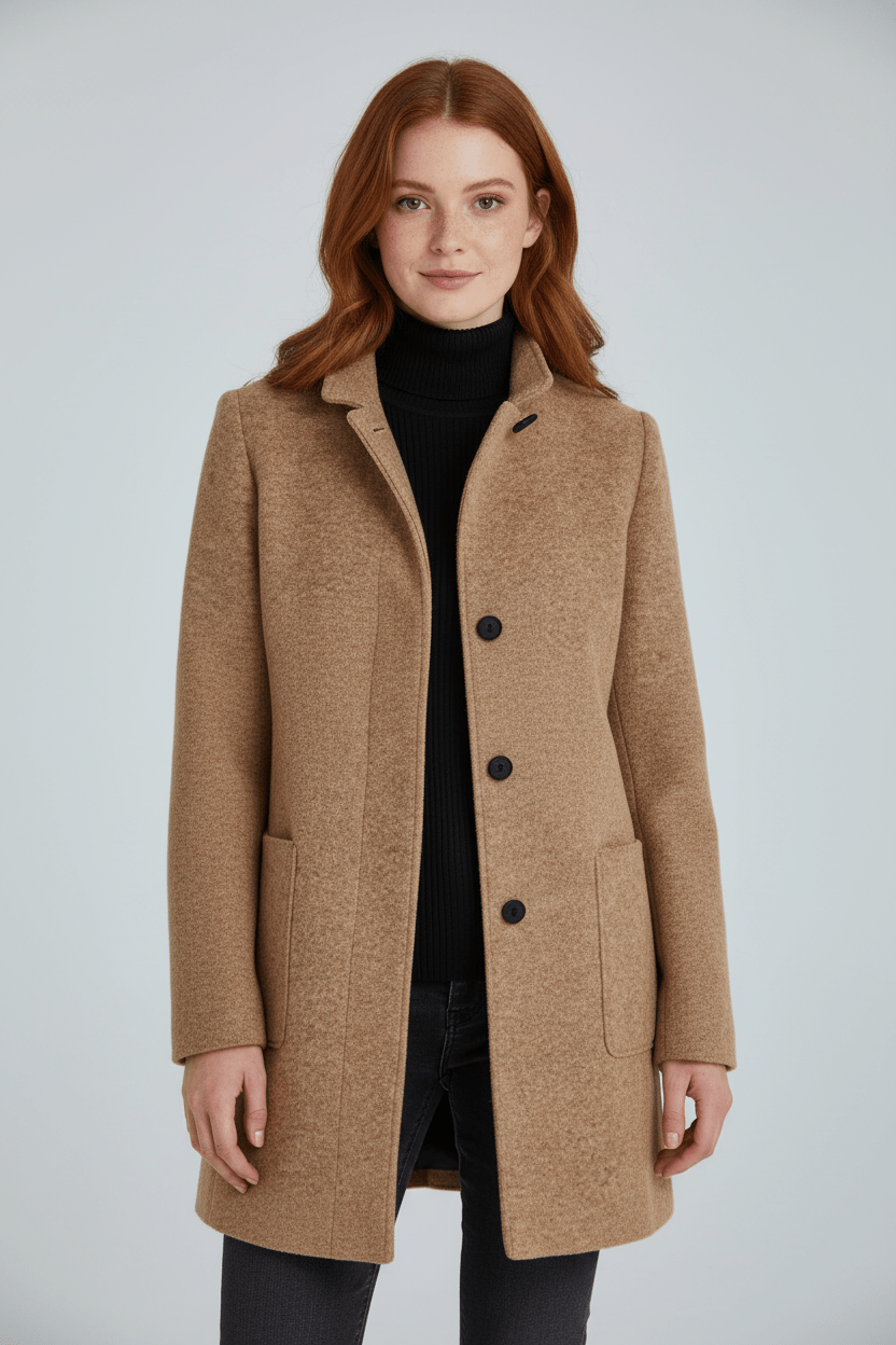 Marianne – Tailored Button-Up Overcoat