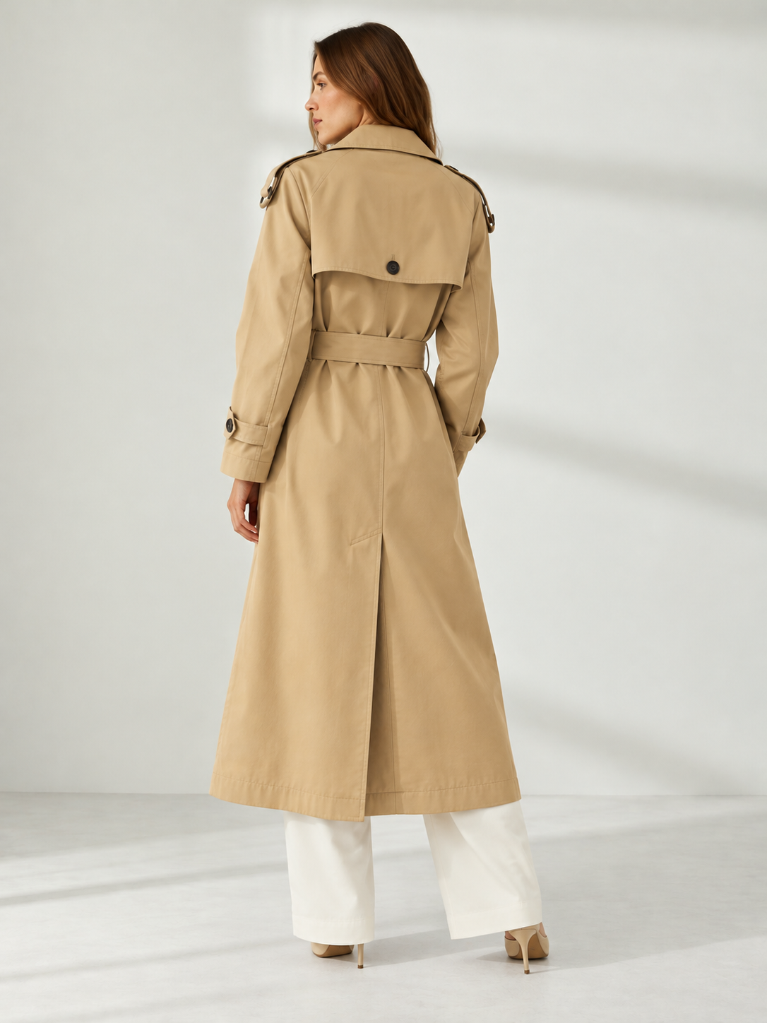 Sonia – Classic Double-Breasted Trench Coat