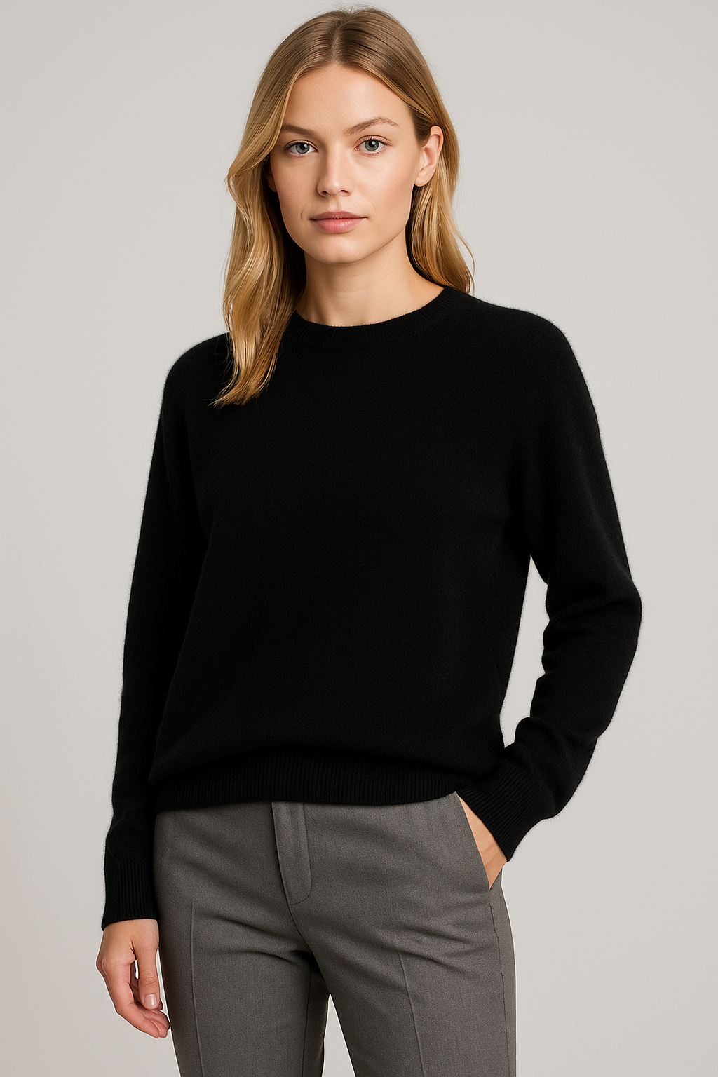 Edna – Classic Crewneck Knit Jumper