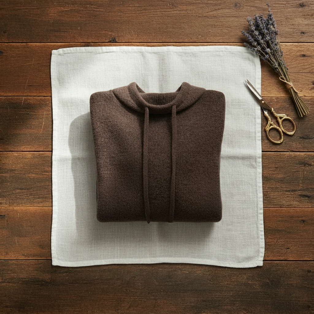 Marisa – Cowl Neck Drawstring Knit Jumper