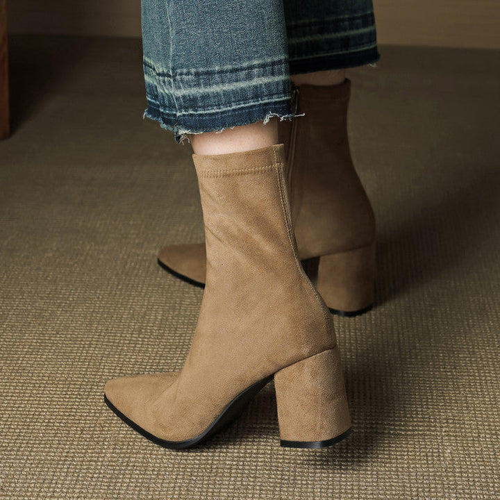 Racquel | Polished Ankle Boots