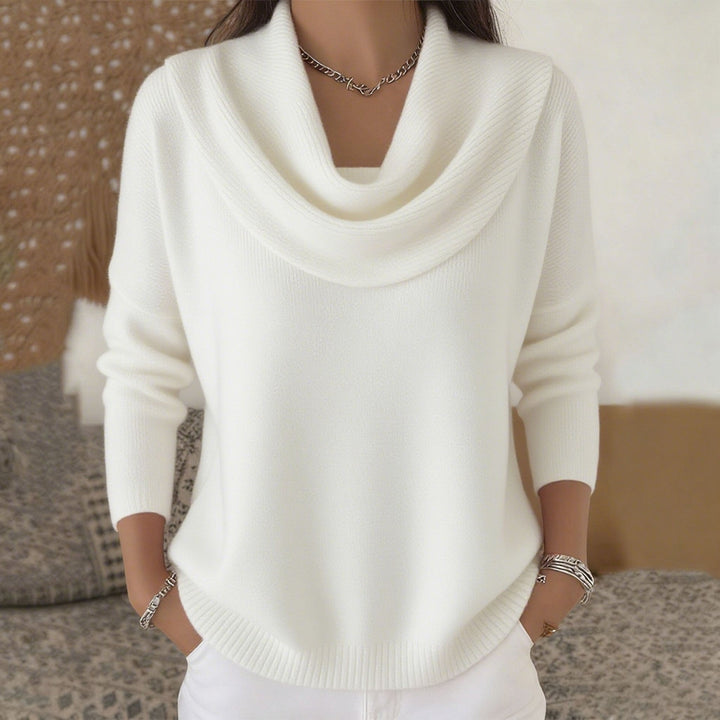 Sibyl – Cowl Neck Knit Jumper