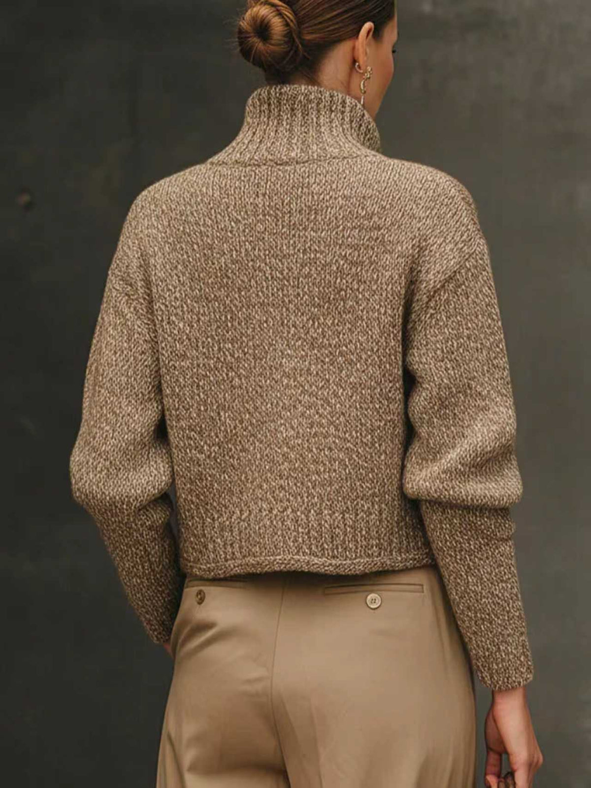 Joanna – Tailored Knit Cardigan with Gold Buttons