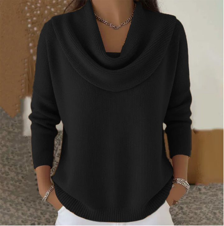 Sibyl – Cowl Neck Knit Jumper