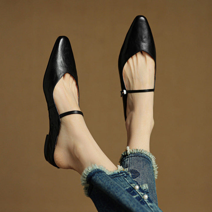 Wilhelmina | Smooth Slip-On Mules