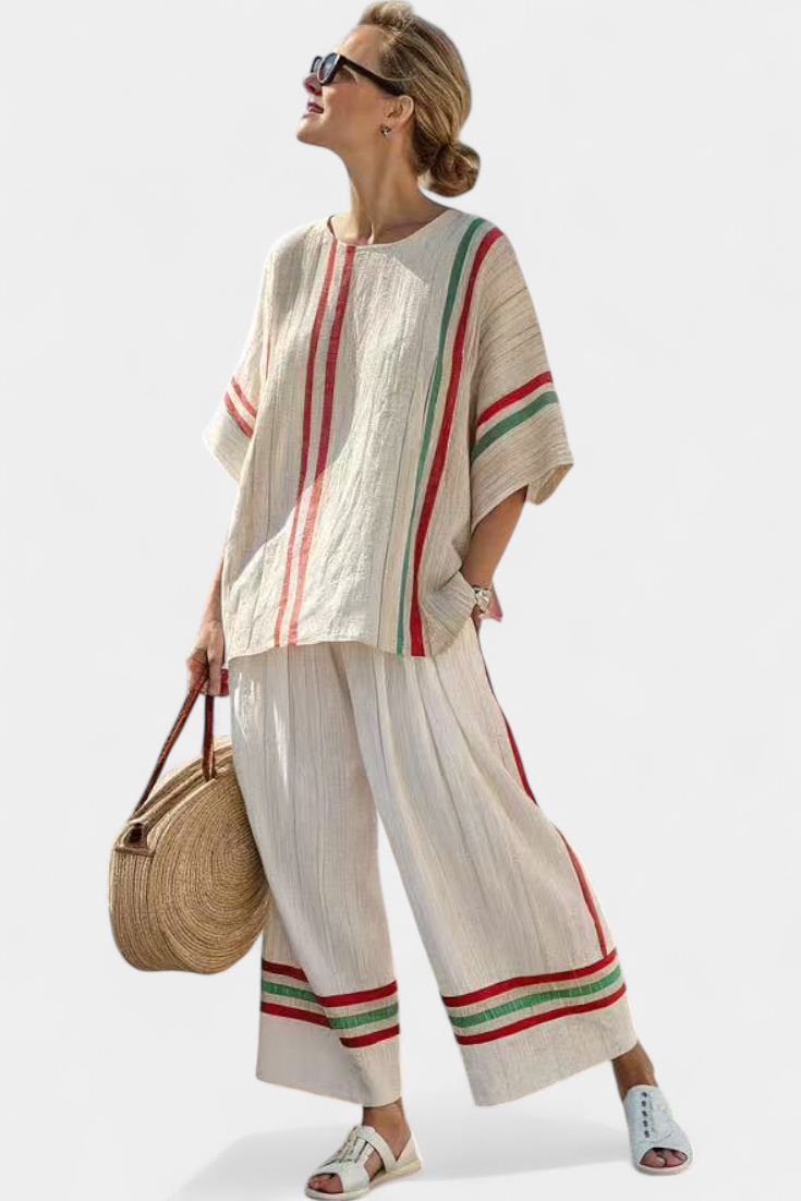 Payton | Comfortable Boho Print Blouse & Loose-Fit Trousers