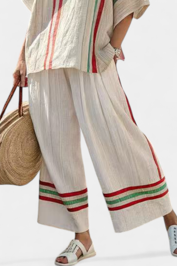 Payton | Comfortable Boho Print Blouse & Loose-Fit Trousers