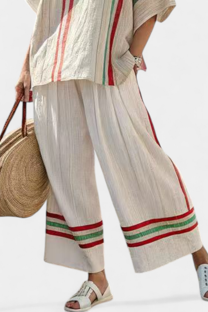 Payton | Comfortable Boho Print Blouse & Loose-Fit Trousers
