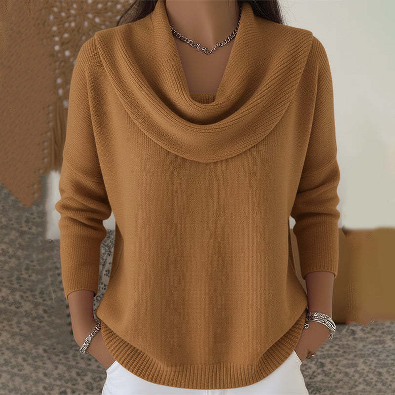 Sibyl – Cowl Neck Knit Jumper