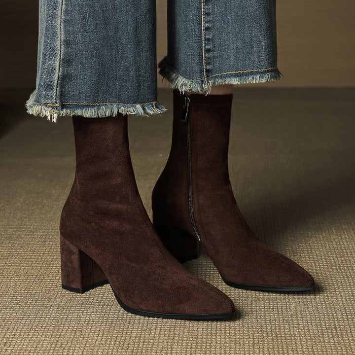 Racquel | Polished Ankle Boots