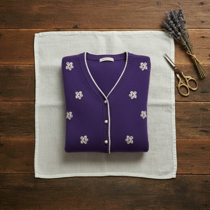 Polly – Floral Embroidered Knit Cardigan