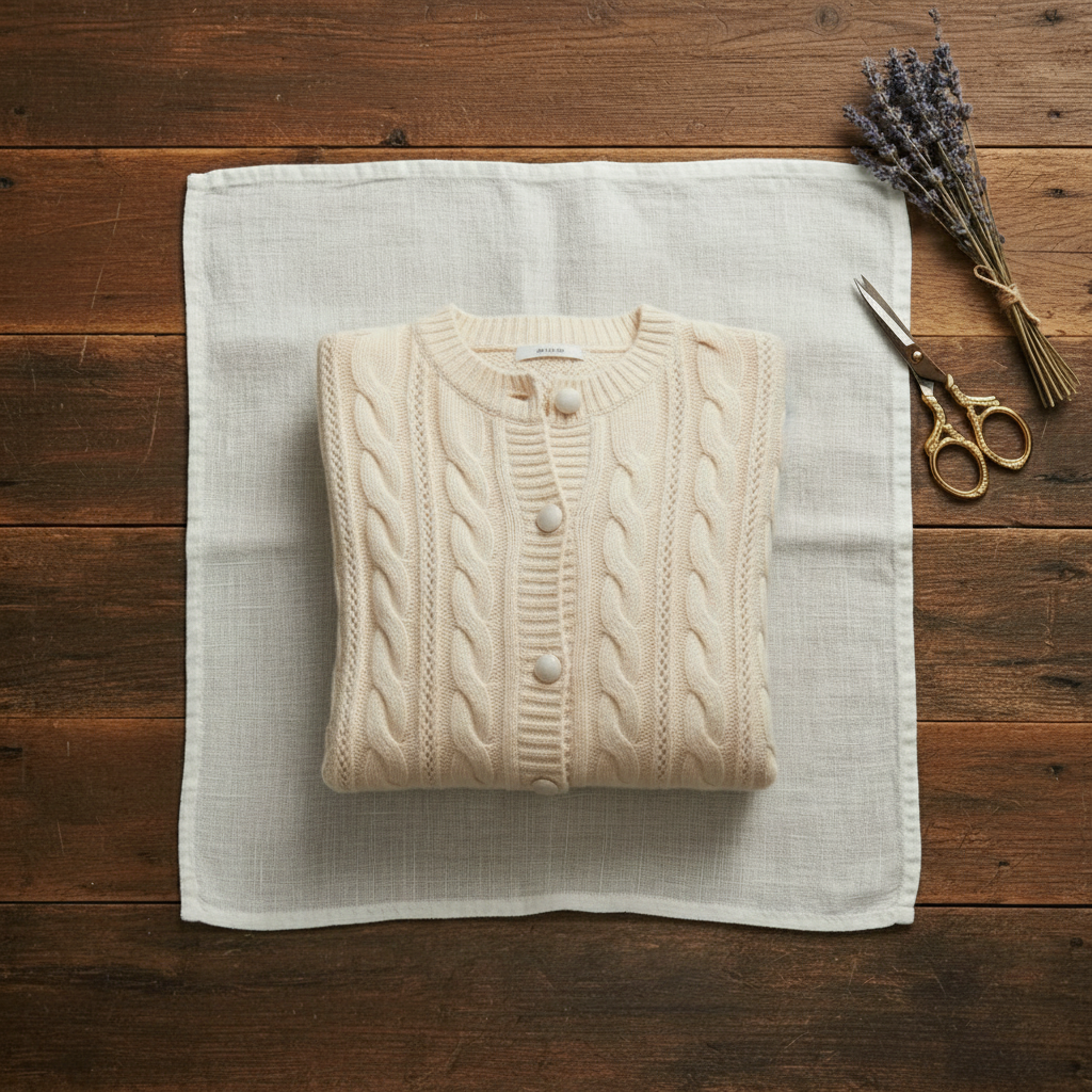 Vivien – Cable Knit Button-Front Cardigan