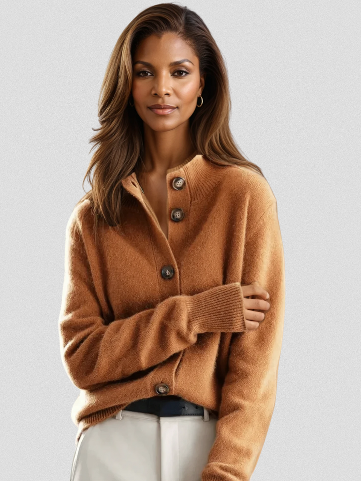 Nancy – Button-Front Knit Cardigan