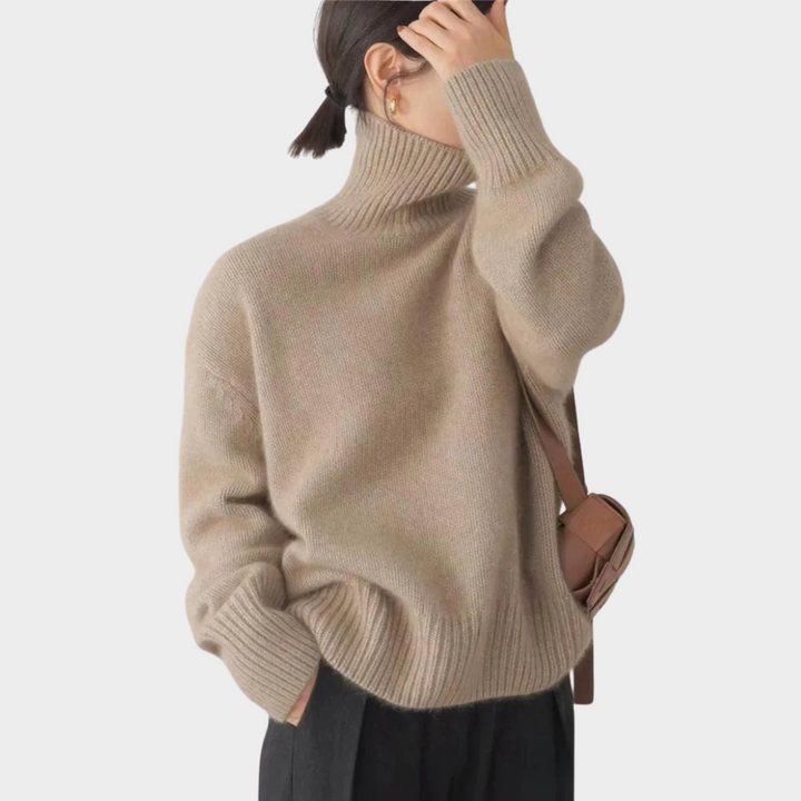 Aileen – Soft Oversized Turtleneck Jumper