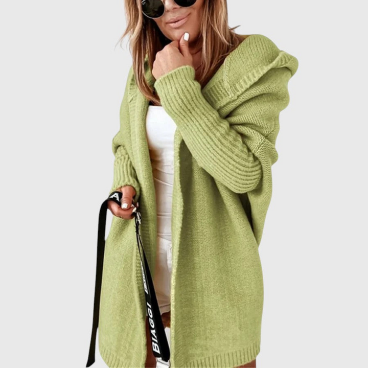 Bridie – Hooded Knit Cardigan