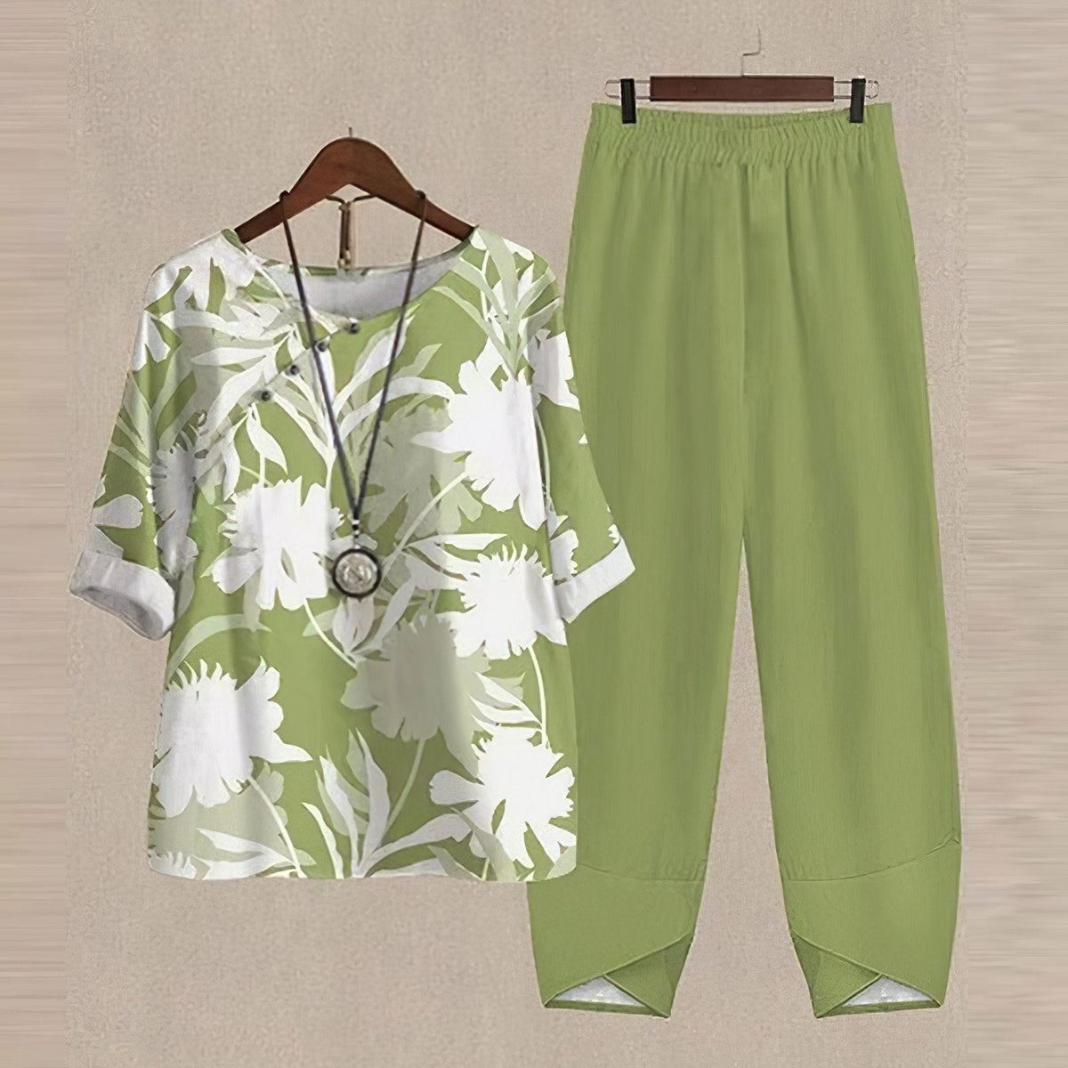 Morwenna – Butterfly Print Relaxed Two-Piece Set