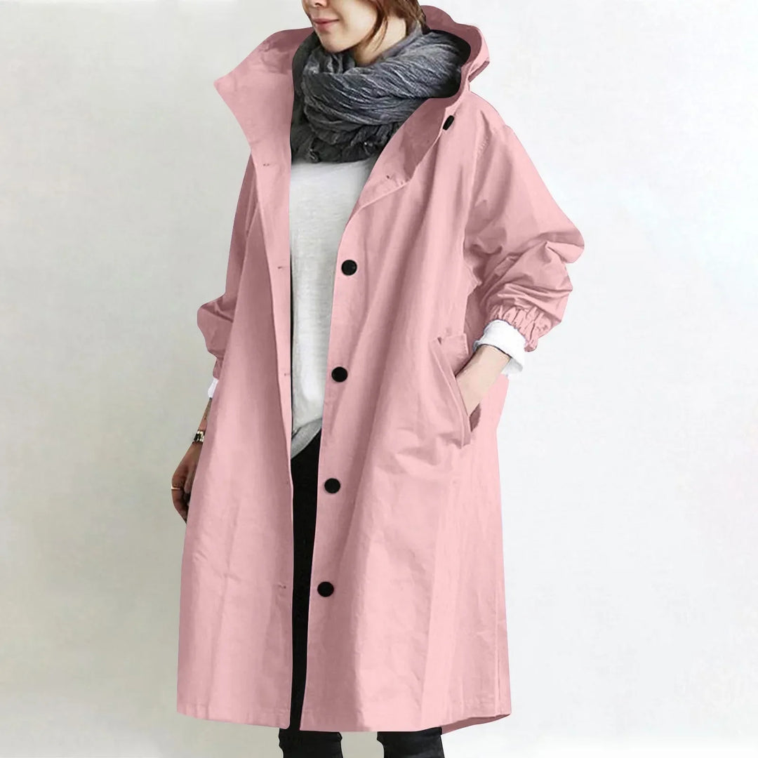Brenda – Hooded Longline Trench Coat