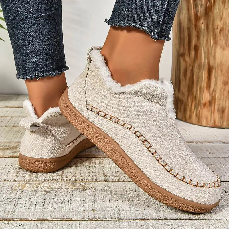 Katrina – Fleece-Lined Cushioned Slip-On Shoes