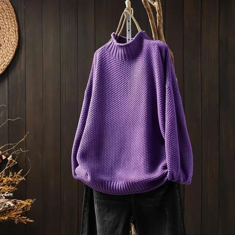 Rhoda – Relaxed Textured Knit Jumper