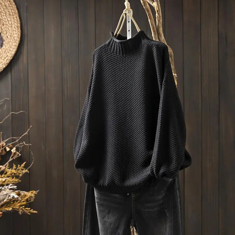 Rhoda – Relaxed Textured Knit Jumper