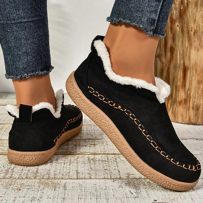 Katrina – Fleece-Lined Cushioned Slip-On Shoes