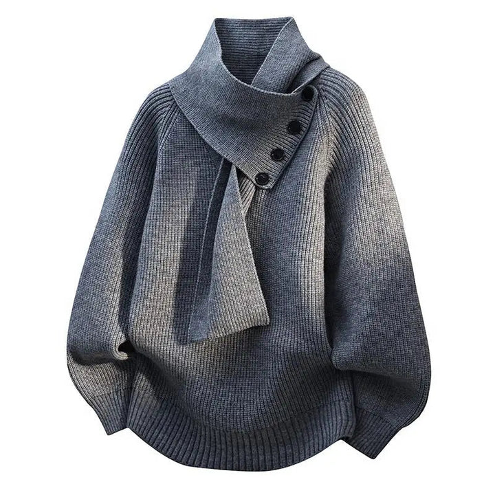 Perdita – Knit Jumper with Scarf Collar