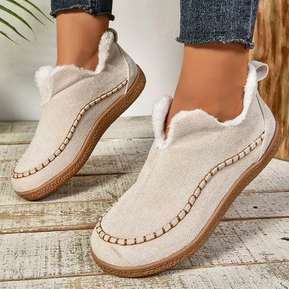 Katrina – Fleece-Lined Cushioned Slip-On Shoes