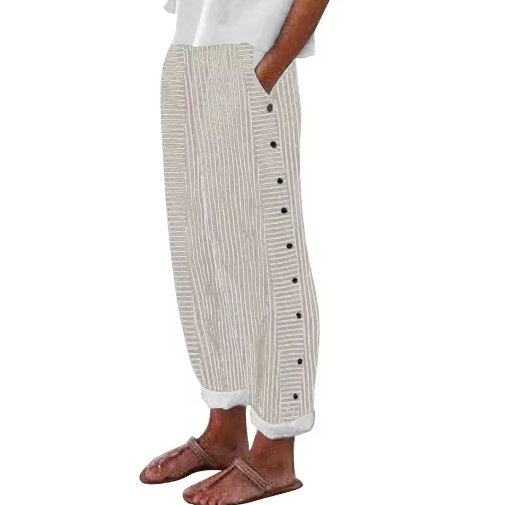 Evelyn | Striped Loose-Fit Trousers