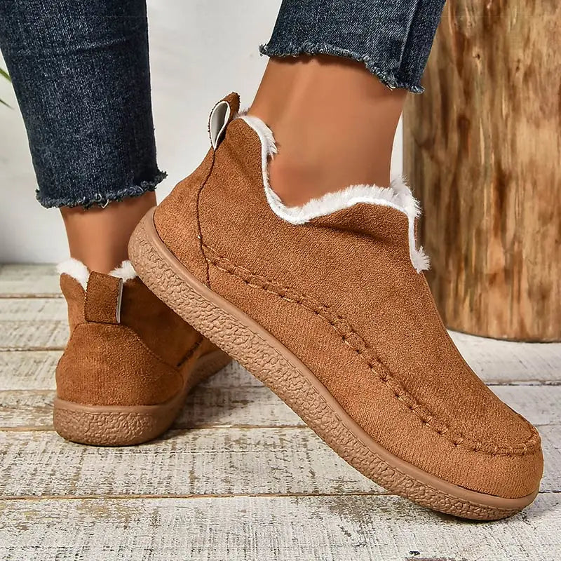 Katrina – Fleece-Lined Cushioned Slip-On Shoes