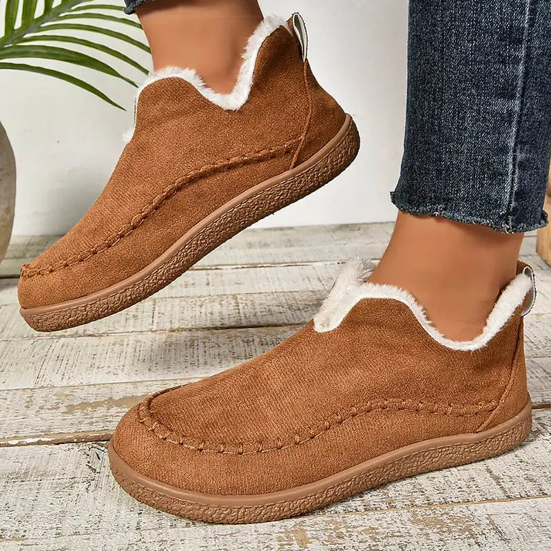 Katrina – Fleece-Lined Cushioned Slip-On Shoes