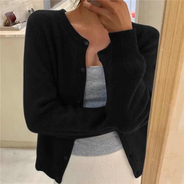 Hilary – Soft Knit Button-Front Cardigan